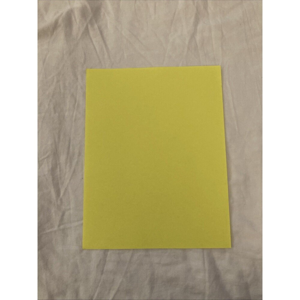 Unbranded 11”x8.5” Copier Paper | Neon Yellow | 1 Sheet Only